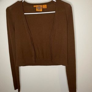 Tory Burch Brown Cardigan